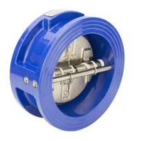 Обратный клапан двухстворчатый межфланцевый REON тип RSV32-T DN400 PN16